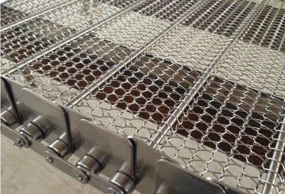 304/316 Stainless Steel Chain Mesh Conveyor Belt Customized