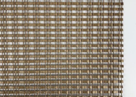 装飾的な仕上げ耐久性のある構造均一な織り金属装飾的なメッシュ