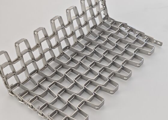 SS 304 316L フラットワイヤーメッシュベルト 果物・野菜加工用耐食性