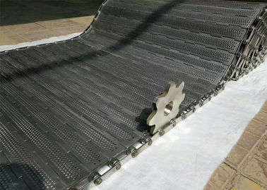 316L SSの版リンク コンベヤー ベルトの単純構造ガラスのびん詰めにする満ちること
