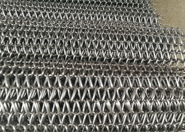 螺線形の網ベルト、レストランのための装飾的な金網ベルトの反錆に金属をかぶせて下さい