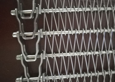 プロダクト持ち上がるコンベヤーの螺線形の網ベルトの高い柔軟性の長い寿命