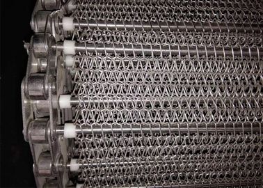 パンのベーキング オーブン304のステンレス鋼の螺線形の網ベルトを蒸気を発して下さい
