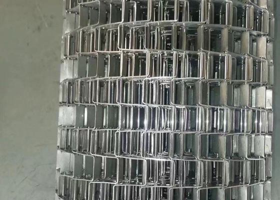 食糧を運び、乾燥するための304/201/316のステンレス鋼の平たい箱の金網ベルト