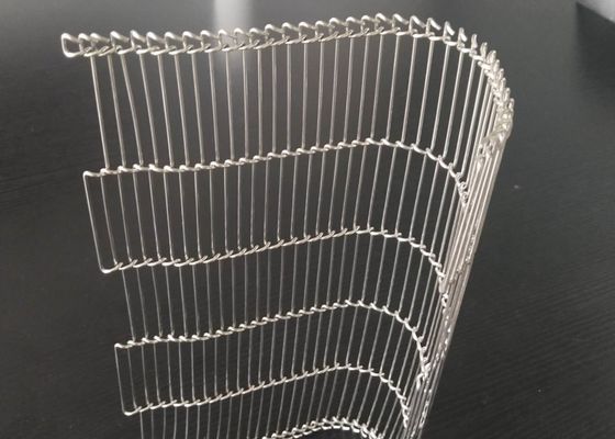 食品工業Ss304 3mmの平らな屈曲のコンベヤー ベルト